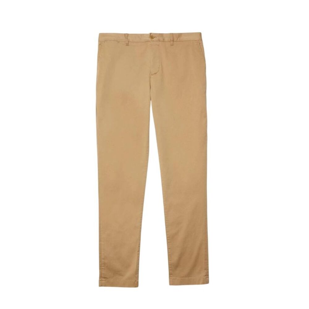 Lacoste Mens Natural Cotton Slim Chinos / Beige